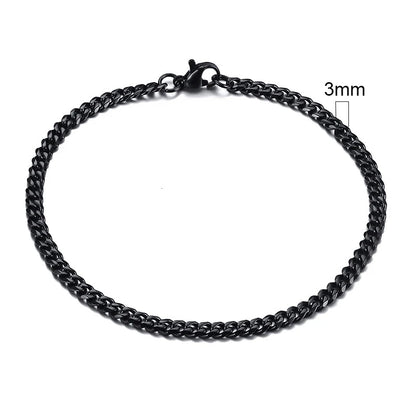 Vnox Men's Stainless Steel Cuban Link Chain Bracelet - Smarsty