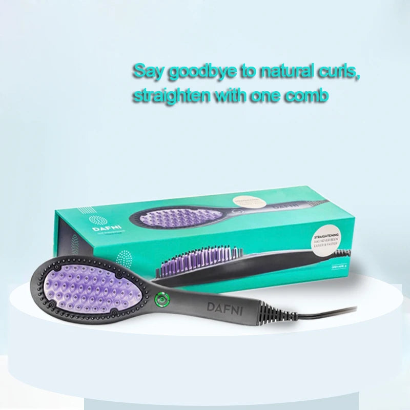 Ceramic Hair Straightener Brush for Fast Smoothing - Smarsty