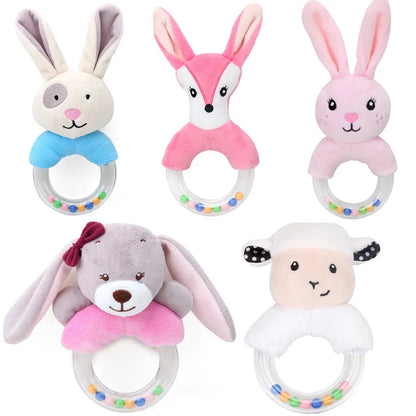 Newborn Baby Plush Stroller Toys Baby Rattles Mobiles Cartoon Animal Hanging Bell Educational Baby Toys 0-12 Months Speelgoed by Smarsty