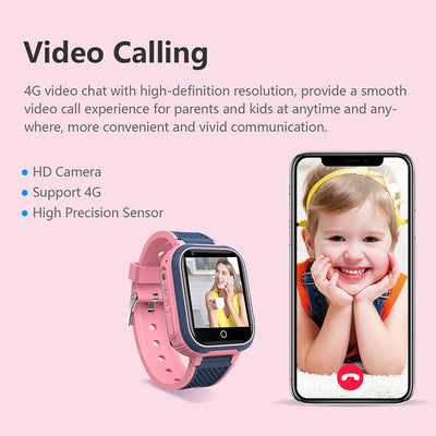 Kids 4G Smart Watch with GPS Video Call Feature - Smarsty
