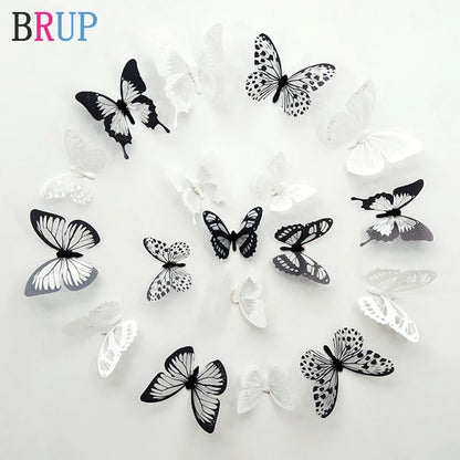 18 Piece 3D Crystal Butterfly Wall Stickers for Kids Room - Smarsty