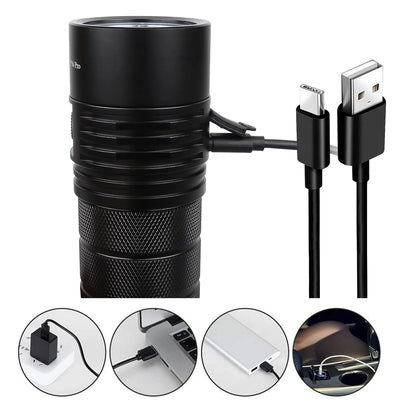 Sofirn SP36 Pro 8000lm Powerful LED Flashlight  4*SST40 USB C Rechargeable 18650 Torch - Smarsty