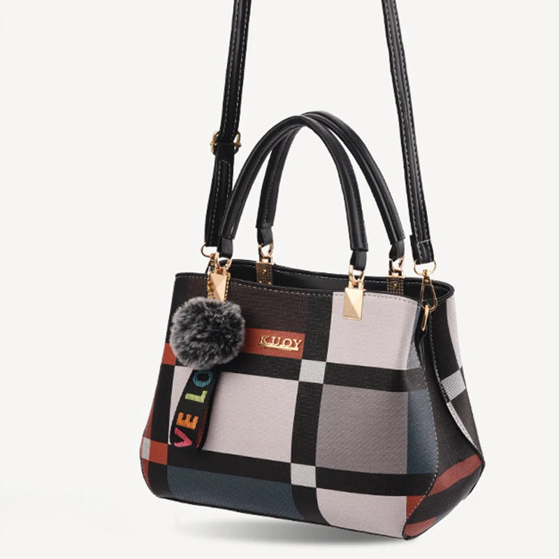 PU Leather Crossbody Handbag For Women With Zipper - Smarsty