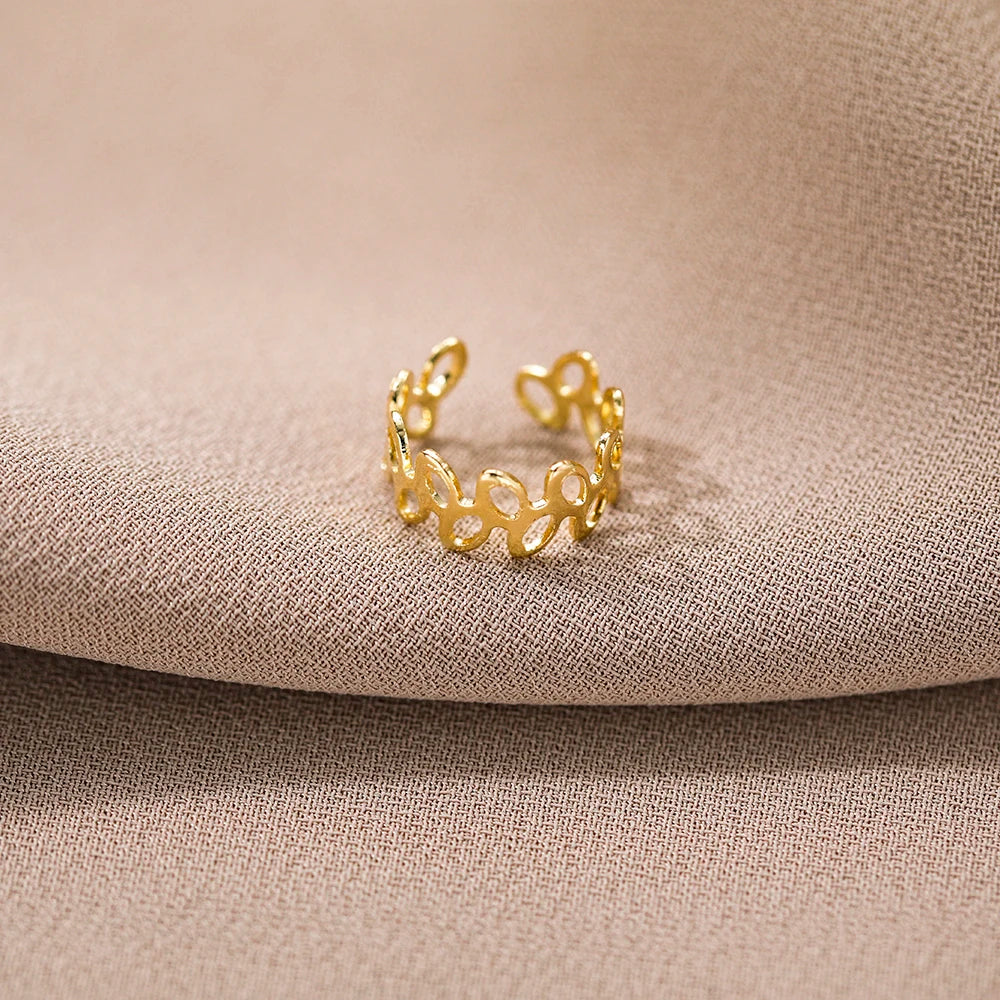 Vintage Gold Leaf Ear Cuff Non Piercing Clip Earrings - Smarsty