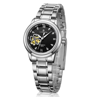 Women’s Waterproof Automatic Mechanical Watch with Diamond Design - Smarsty