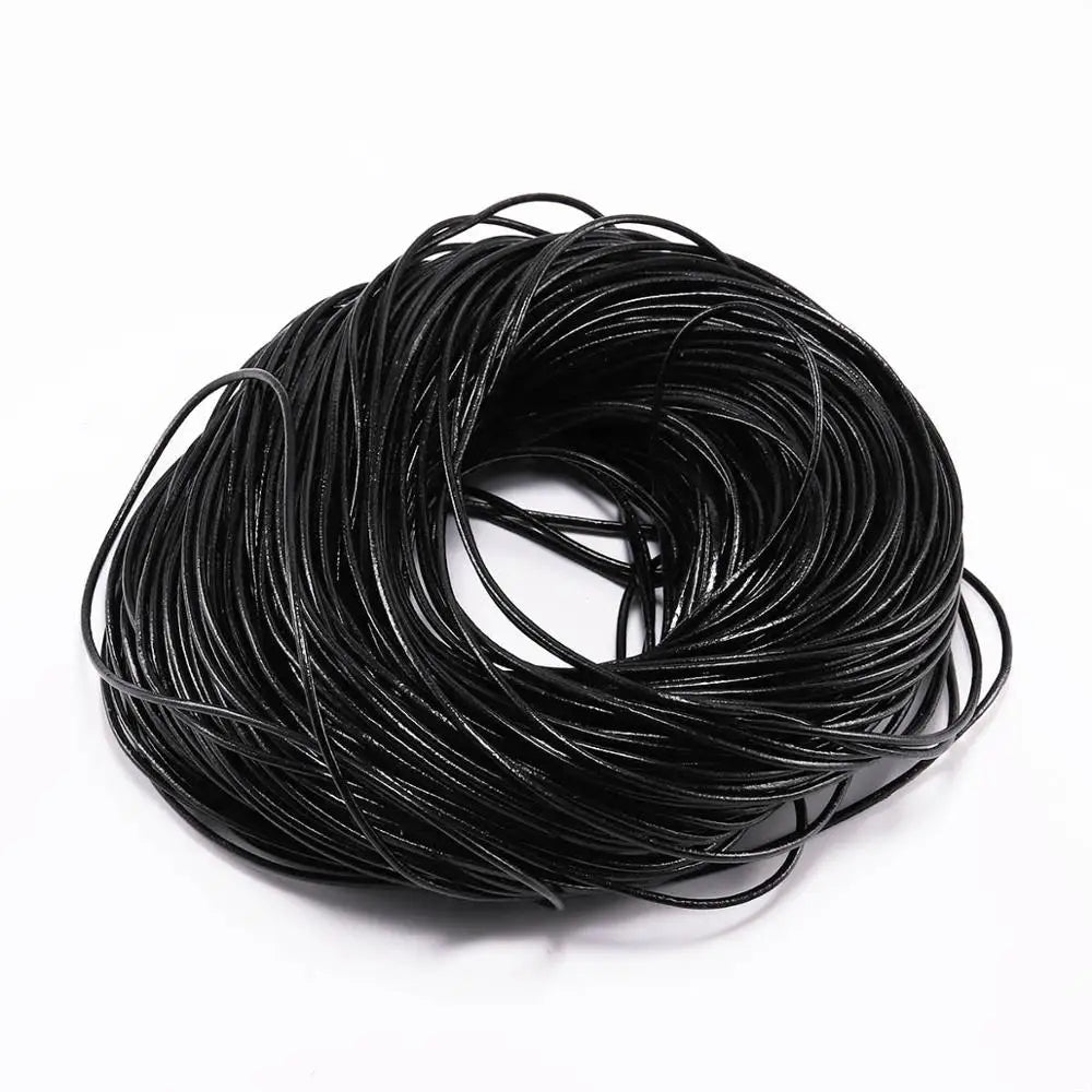 Genuine Cow Leather Durable Round Cord For DIY Bracelet - Smarsty