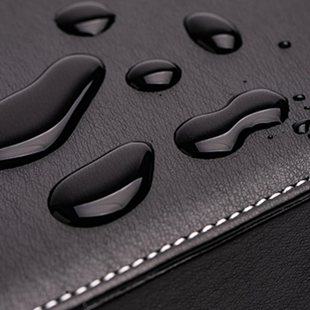 5 Grid Pu Leather Organizer Remote Control Phone And Tv Holder Desk Storage Box Cosmetics Brush by Smarsty