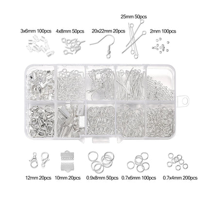 Alloy Jewelry Findings Set with Clasps and Hooks - Smarsty