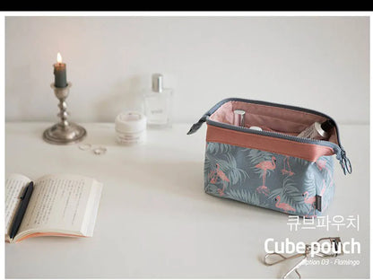 Waterproof Flamingo Cosmetic Bag For Women Travel Organizer - Smarsty