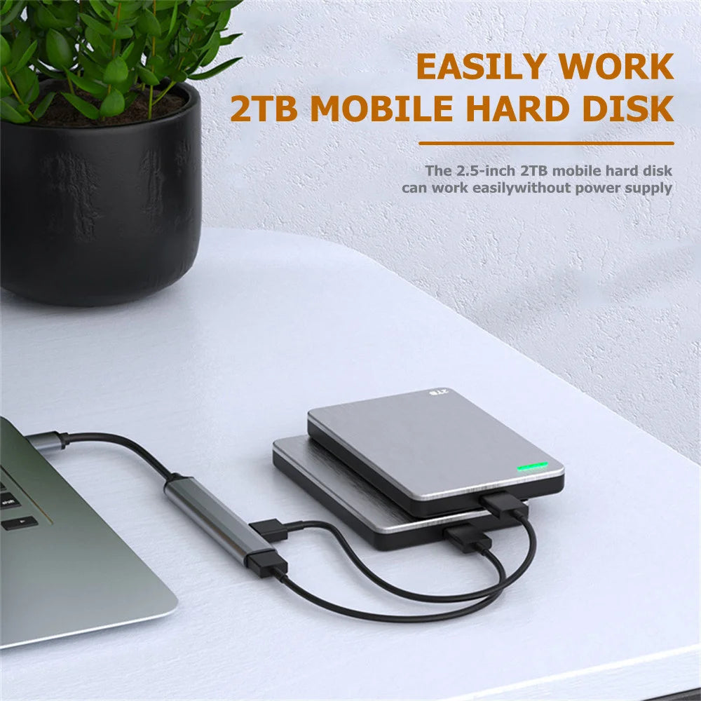 USB TypeC Hub Quadruple Port USB 3 OTG MultiportExpansion