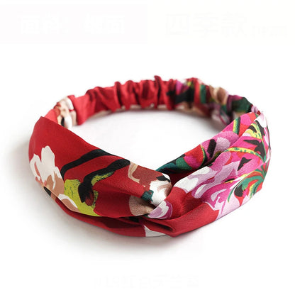 Bohemian Print Cashmere Headbands For Women Vintage Comfort - Smarsty