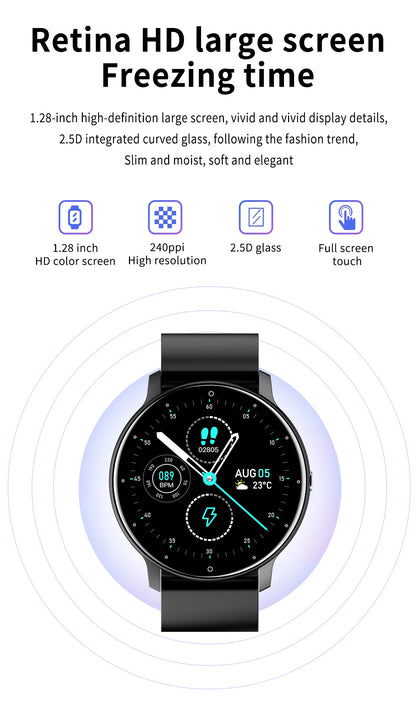 Smart Fitness Watch with Heart Rate Monitor and Waterproof Design - Smarsty