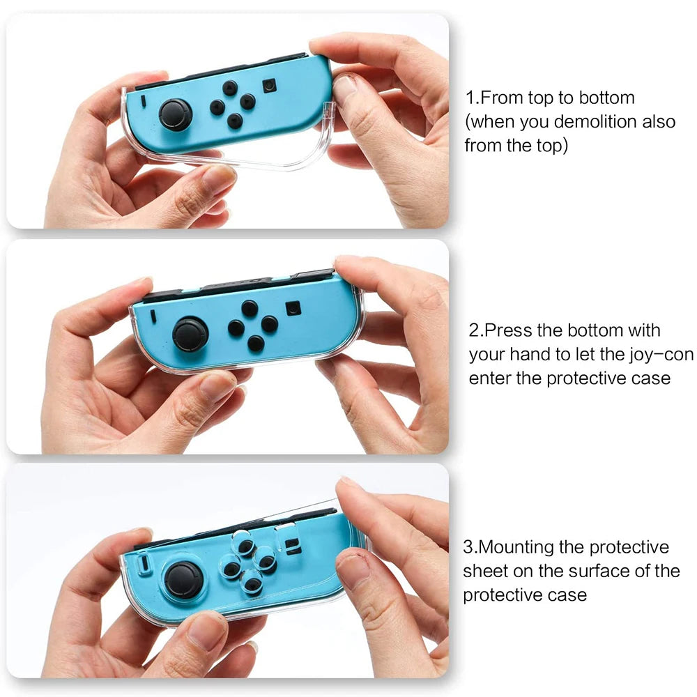 Clear Shock Absorption Case for Nintendo Switch - Smarsty