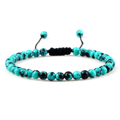 Adjustable Lava Stone Beaded Bracelet for Chakra Healing - Smarsty