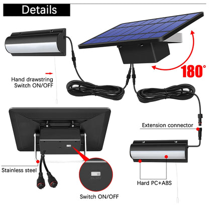 Upgraded Solar Pendant Lights with Auto On Off Feature - Smarsty