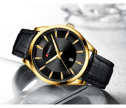 CURREN Luxury Quartz Watch for Men with Leather Strap - Smarsty