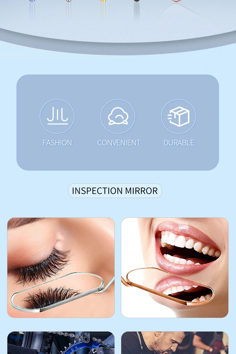 Eyelash Extension Magnifying Mirror with Long Handle - Smarsty