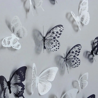 18 Piece 3D Crystal Butterfly Wall Stickers for Kids Room - Smarsty