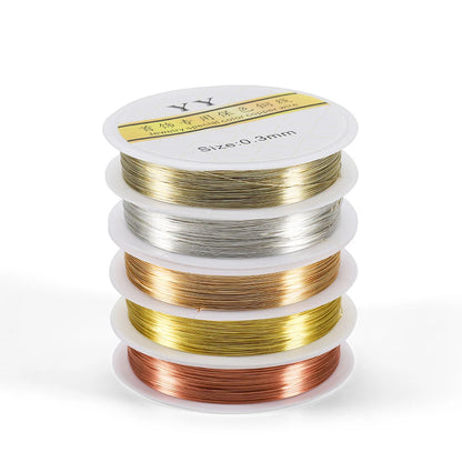 Gold Copper Wire Beading Cord Flexible Jewelry Wire - Smarsty