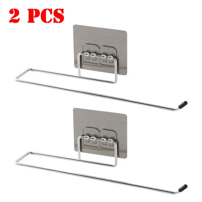 1/2pcs Hanging Toilet Paper Holder Roll Paper Holder Bathroom Towel Rack Stand Kitchen Stand Paper Rack Home Storage Racks by Smarsty