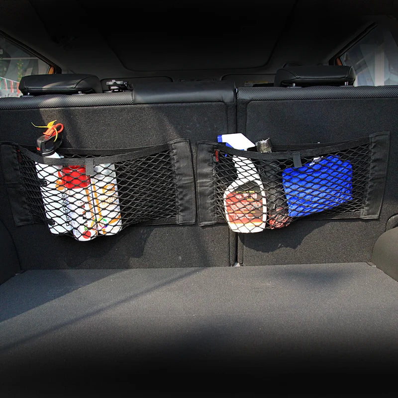 Car Trunk Box Storage Net Bag Organizer Space Saving Cars - Smarsty