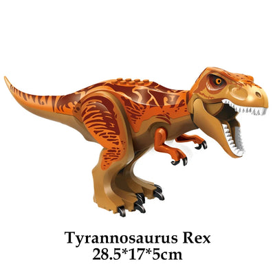 Jurassic Dinosaur World Brutal Raptor T-Rex Triceratops Indominus Rex Model Building Blocks Dino Velociraptor Figure Bricks Toys - Smarsty