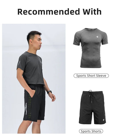 ROCKBROS Running Shorts Unisex Clothing Exercise Gym Shorts Spandex Jogging Fitness Breathable Cycling Outdoor Sports Asian Size - Smarsty