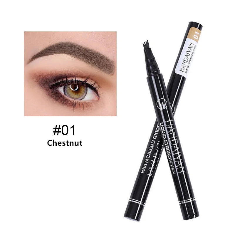 4D Microblading Eyebrow Pen Long Lasting Waterproof Formula - Smarsty