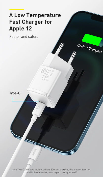 20W USB Type C Charger PD Fast Charge Portable Compact - Smarsty