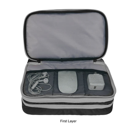 Multi Layer Electronic Accessories Organizer for Travel - Smarsty