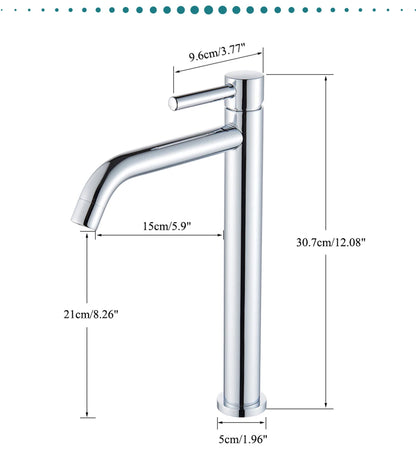 Brushed Gold Bathroom Faucet Hot Cold Water Mixer - Smarsty