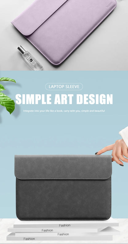 Universal Laptop Sleeve With Soft PU Protection 11 16 Inch