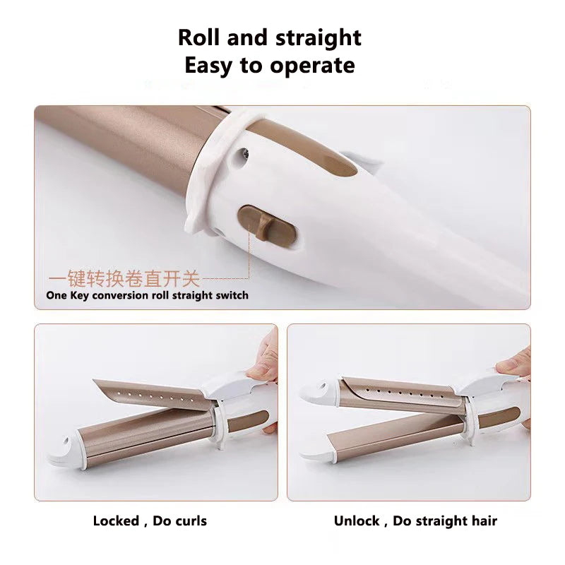 Professional Temperature Setting Electric Hair Curler Wand - Smarsty