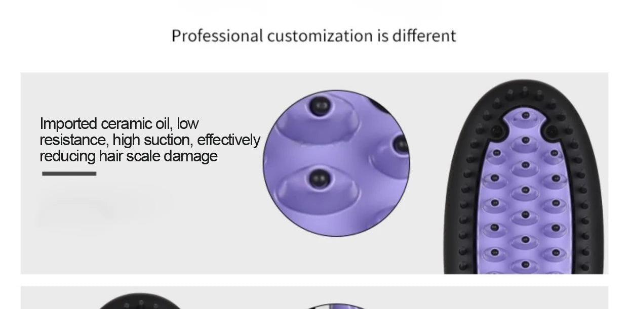 Ceramic Hair Straightener Brush for Fast Smoothing - Smarsty