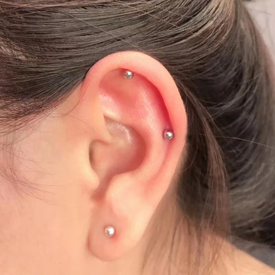 Sterile Surgical Steel Ear Stud Disposable Safe Ball - Smarsty
