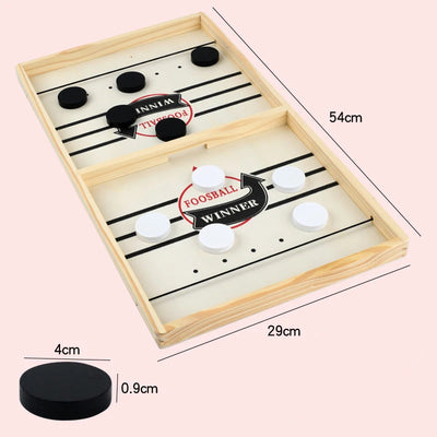 Table Hockey Paced Sling Puck Board Game Fast Sling Puck Winner Party Game Adult Child Family Game Desktop Battle Board Game by Smarsty