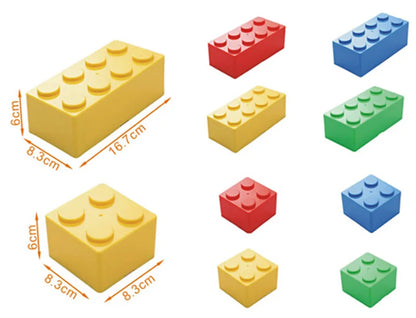 Building Block Storage Box Creative Plastic Storage Box Saving Space Storage Organizers Desktop Office Storage Supplie Kids Gift