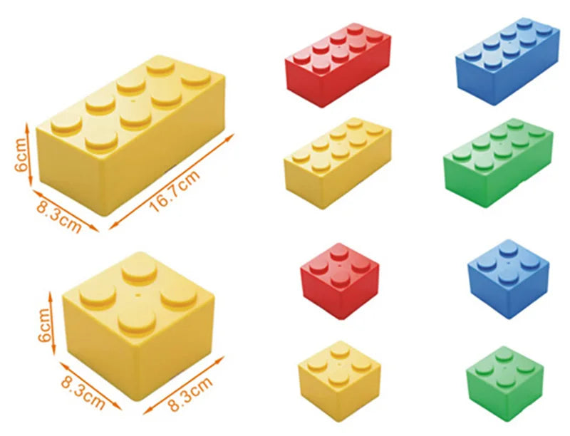 Building Block Storage Box Creative Plastic Storage Box Saving Space Storage Organizers Desktop Office Storage Supplie Kids Gift