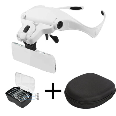 Illuminated Magnifying Glasses with Adjustable LED Lights - Smarsty