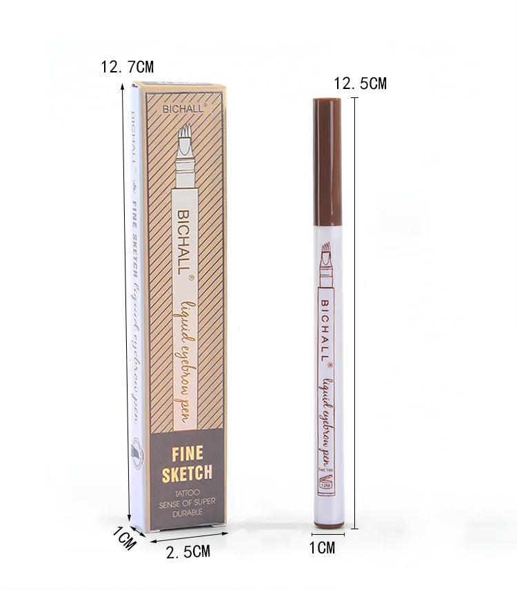 4D Microblading Eyebrow Pen Long Lasting Waterproof Formula - Smarsty