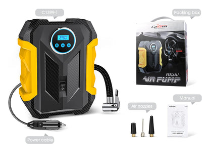 Portable Car Tire Inflator with LED Light and Digital Gauge - Smarsty