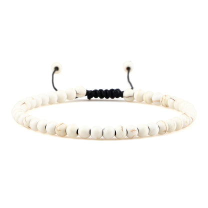 Adjustable Lava Stone Beaded Bracelet for Chakra Healing - Smarsty
