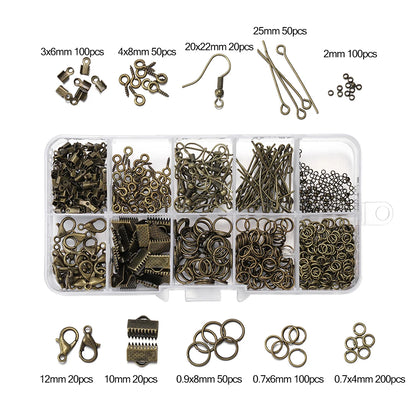 Alloy Jewelry Findings Set with Clasps and Hooks - Smarsty