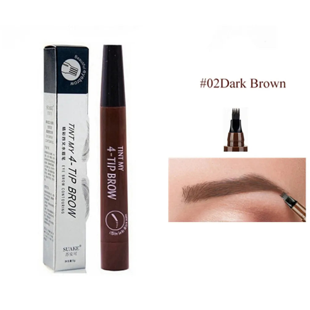 4D Microblading Eyebrow Pen Long Lasting Waterproof Formula - Smarsty