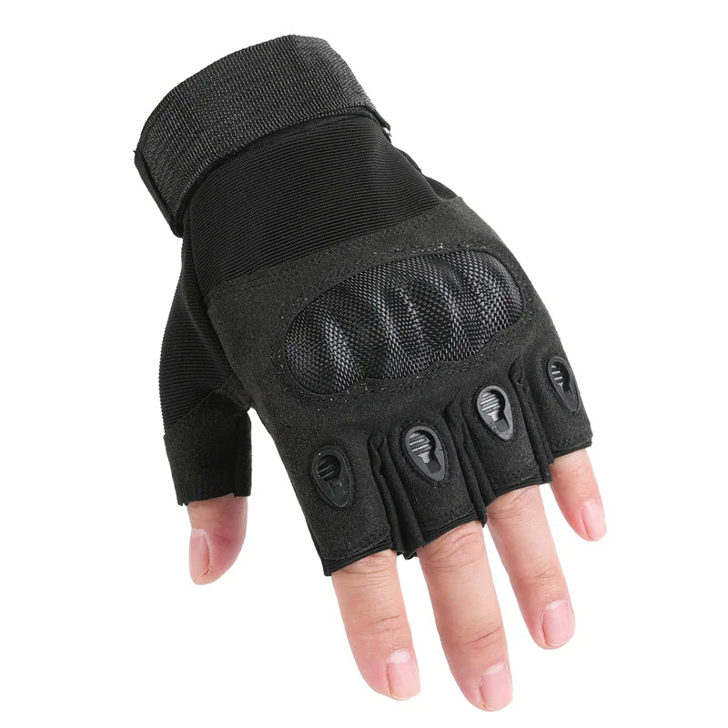 Touch Screen Tactical Motorcycle Gloves With Hard Knuckle Protection - Smarsty