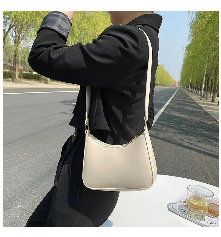 Retro PU Leather Shoulder Bag For Women Hobo Style Classic - Smarsty