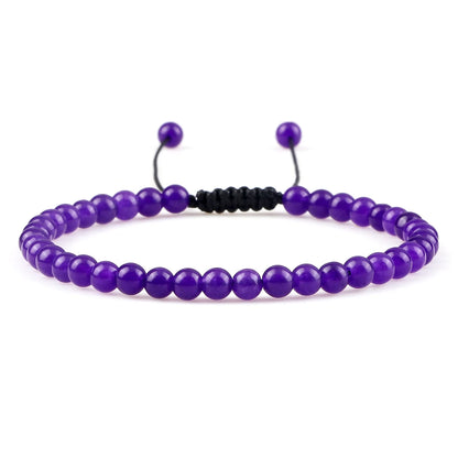 Adjustable Lava Stone Beaded Bracelet for Chakra Healing - Smarsty