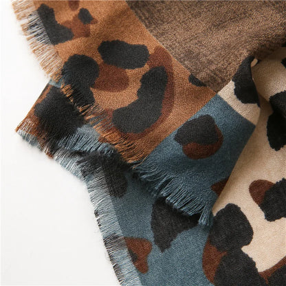 Luxury Leopard Print Scarf for Women Lightweight Shawl - Smarsty