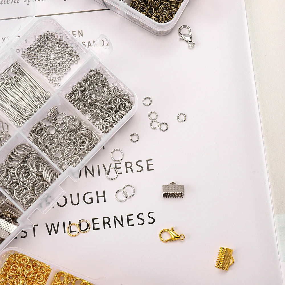 Alloy Jewelry Findings Set with Clasps and Hooks - Smarsty