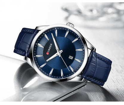 CURREN Luxury Quartz Watch for Men with Leather Strap - Smarsty